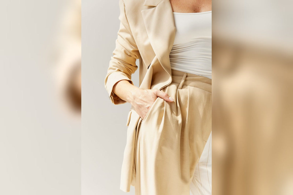 What to wear under white work pants