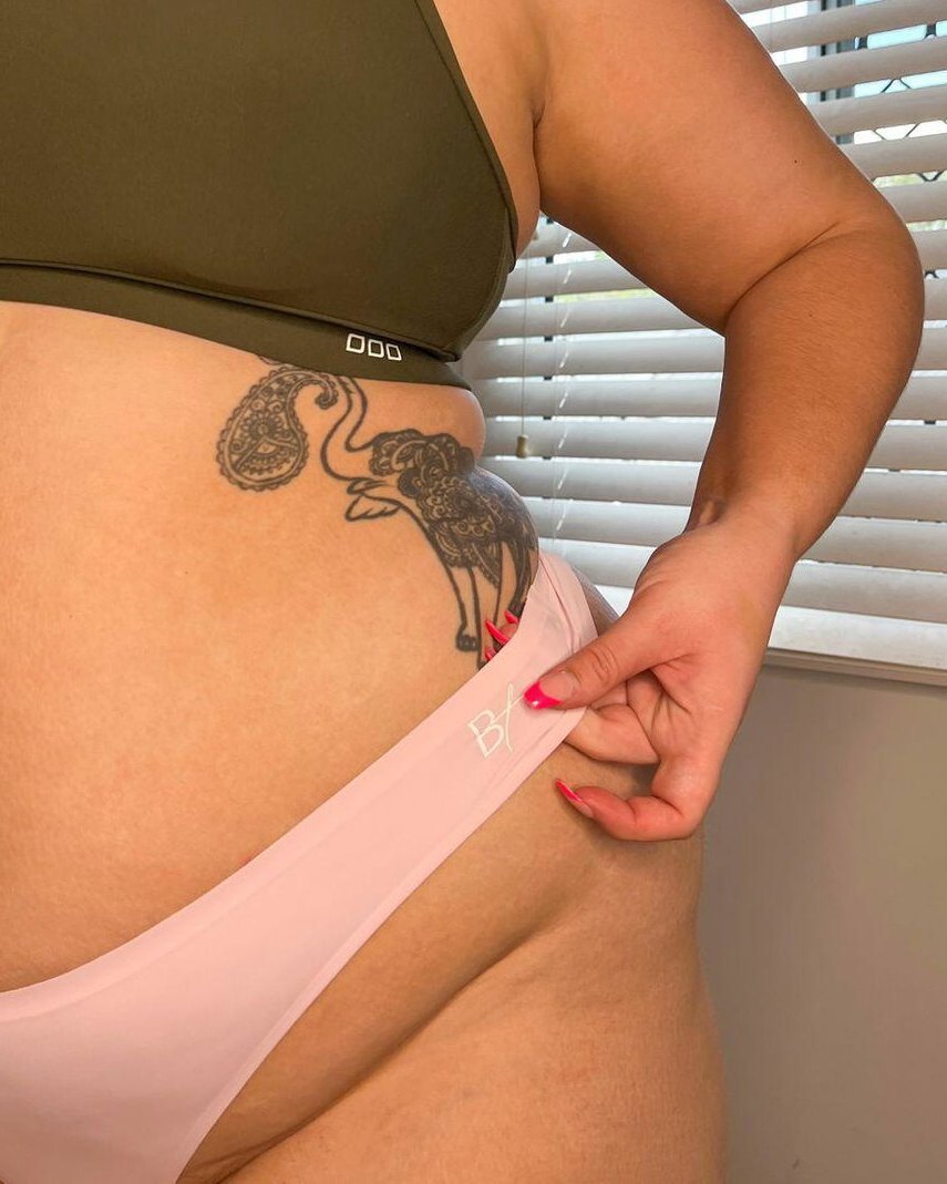 Customer photo: The Anywhere G in Pastel Pink, worn